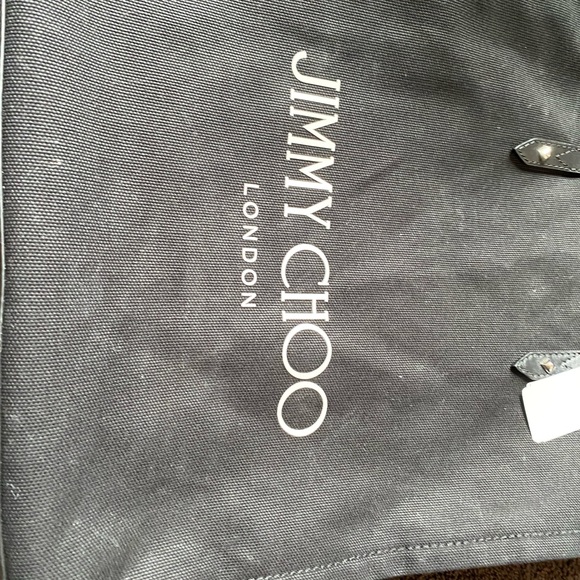 Jimmy Choo Tote Bag Canvas Blk Plain Bag - Picture 4 of 7